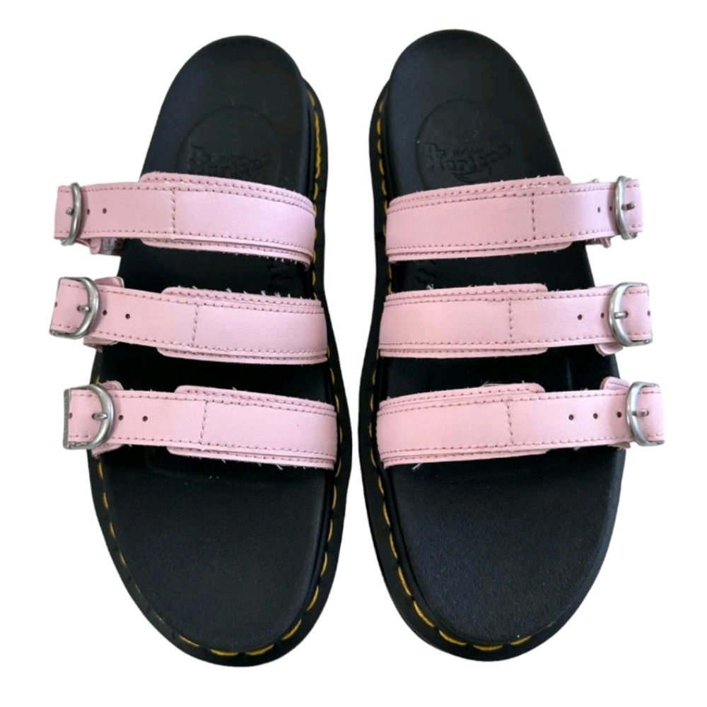 Dr Martens Blaire Pink Chunky Slides Docs Sandals Women's Size 6 - Picture 4 of 16
